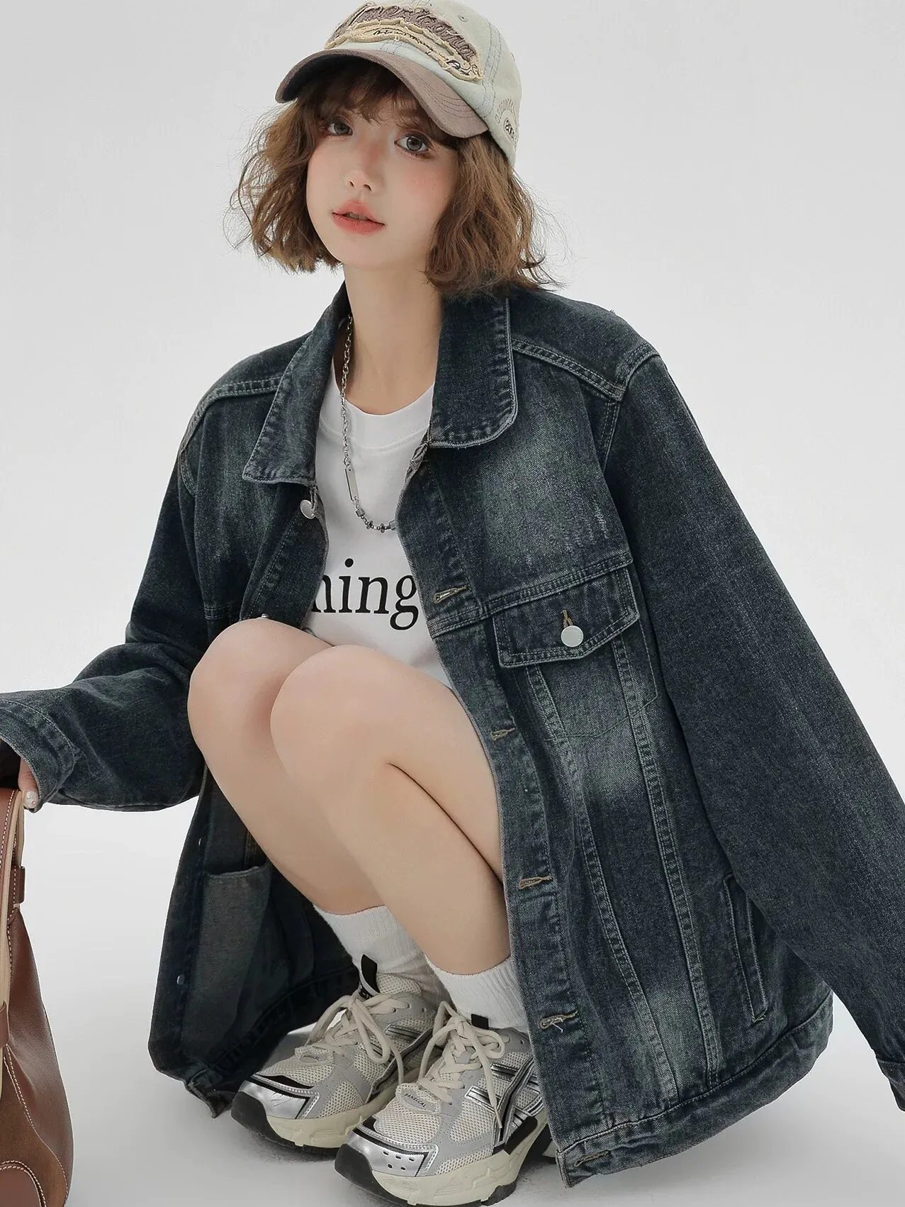 American Jacket Wash Nostalgic Denim Loose Retro
