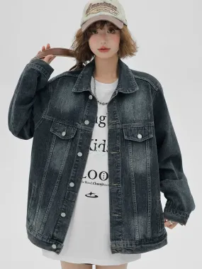 American Jacket Wash Nostalgic Denim Loose Retro