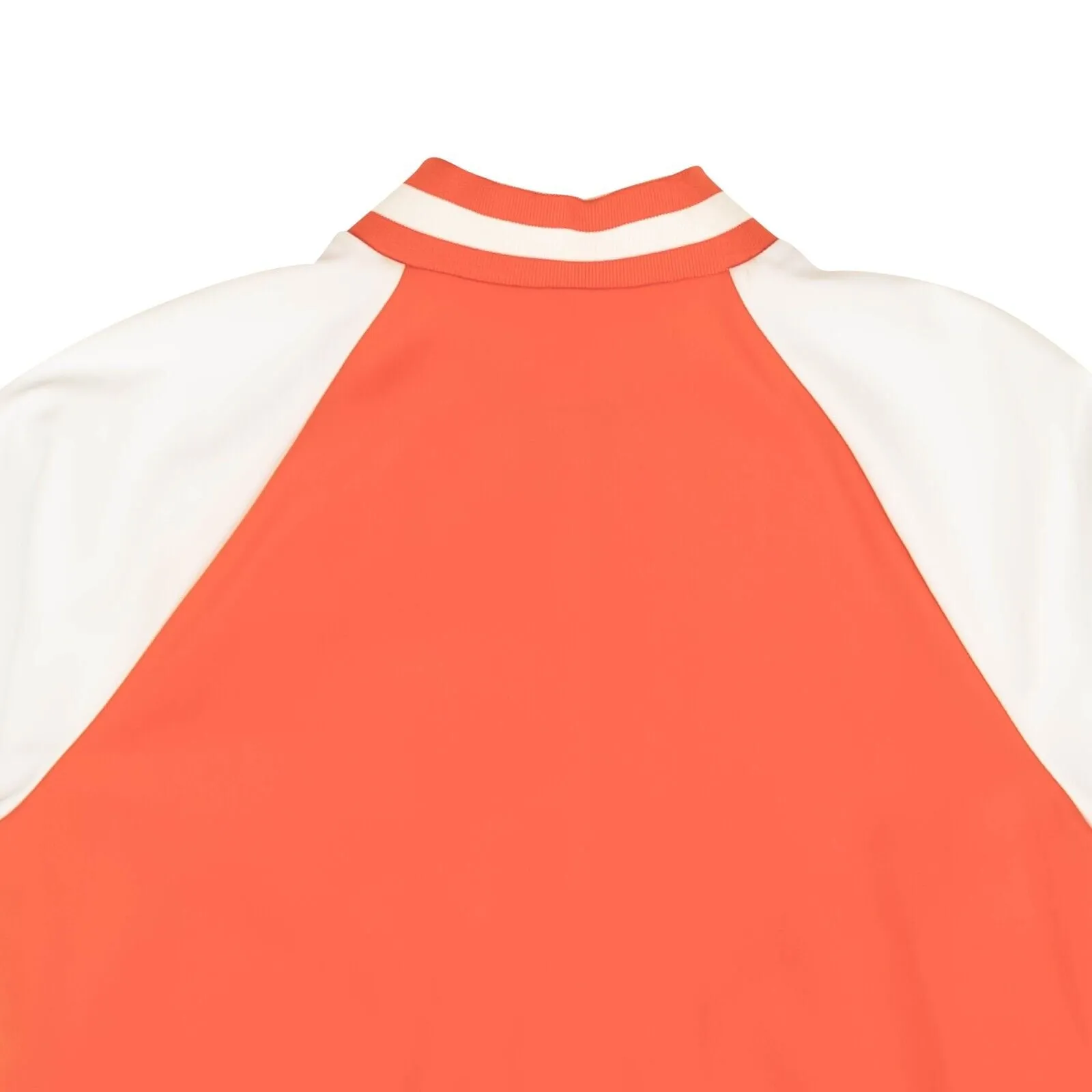 Anna Sui Snap Baseball Jacket - Orange/White