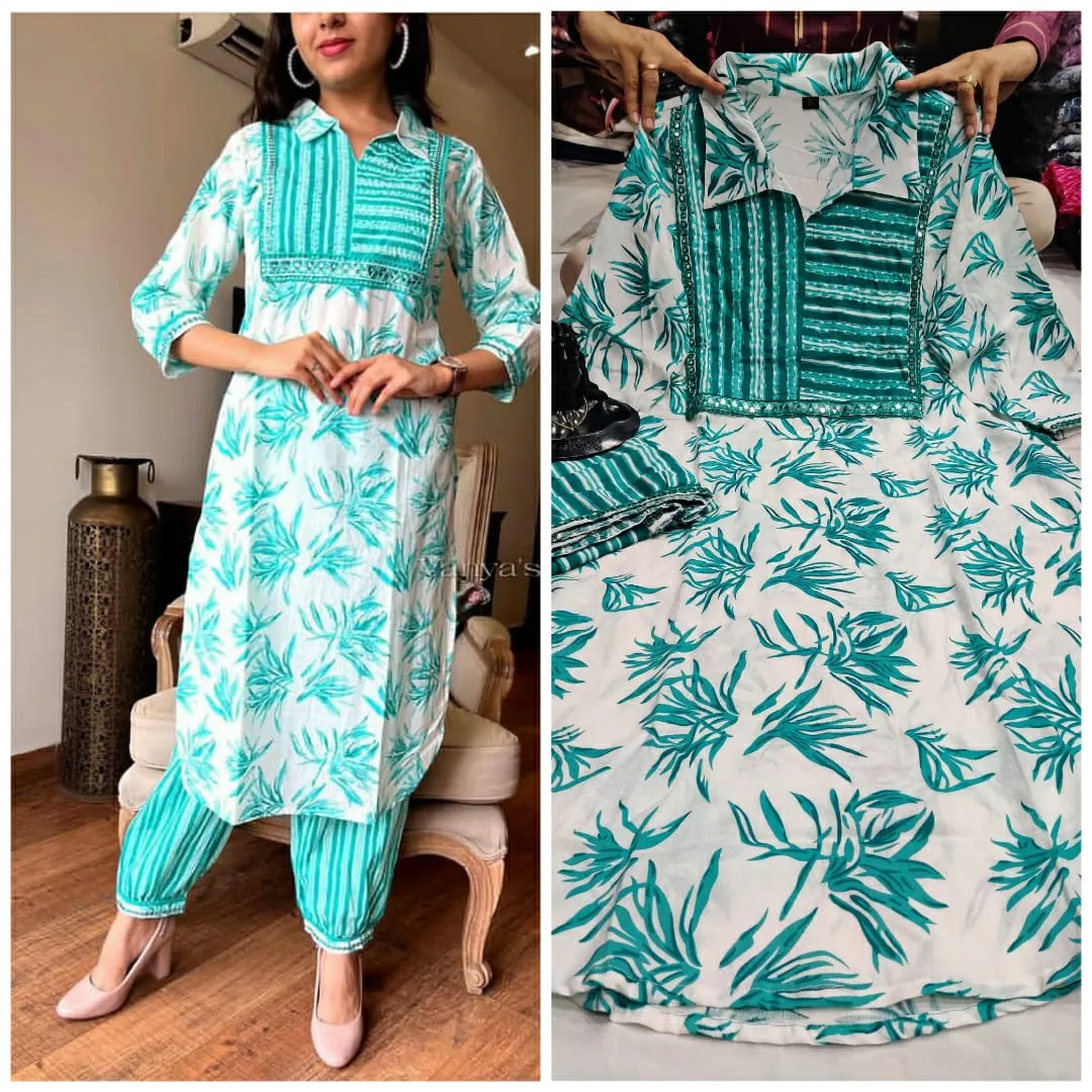 Beautiful Designer Party Wear Afghani Pattern Salwar Suit