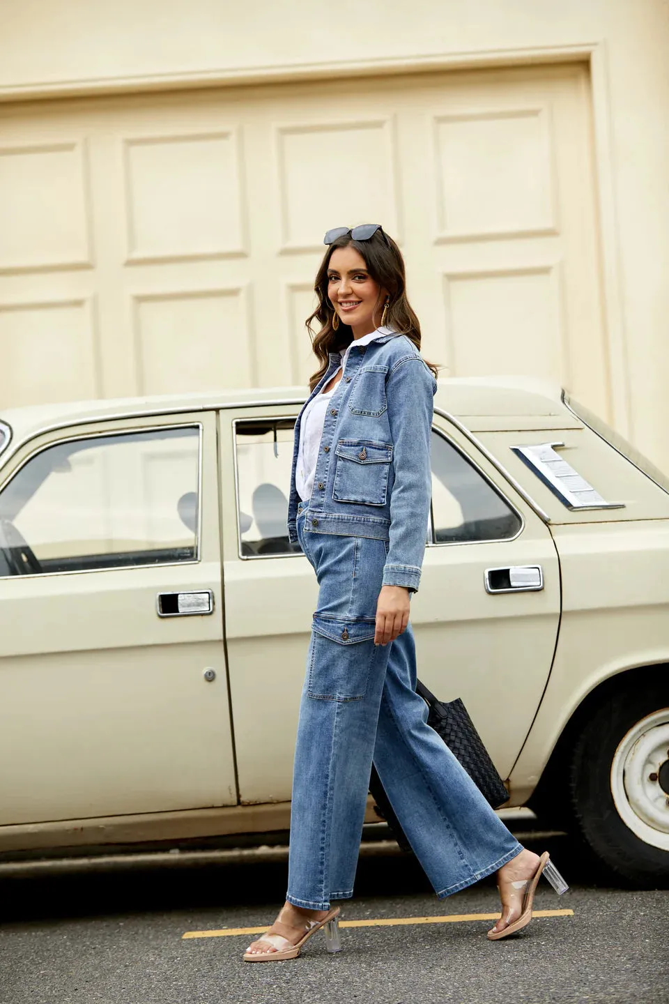 Cargo Bamboo Denim Jacket