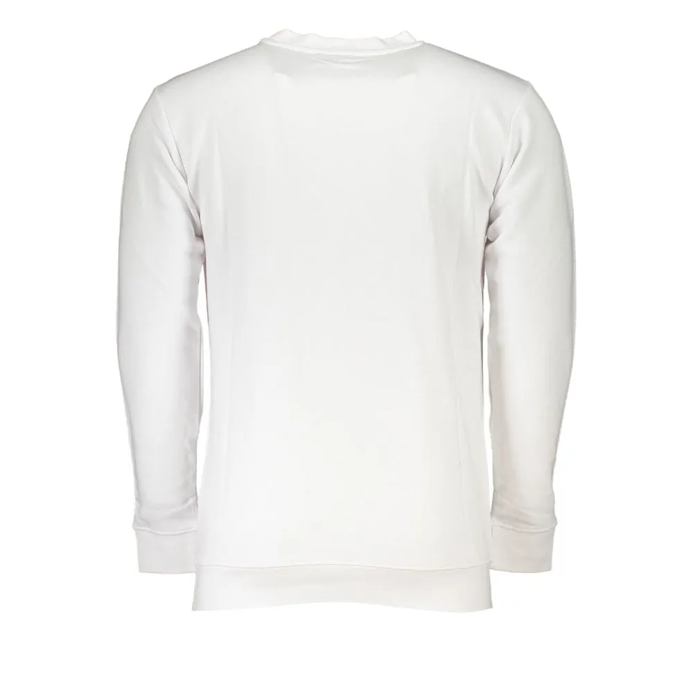 Cavalli Class White Cotton Men's Sweater