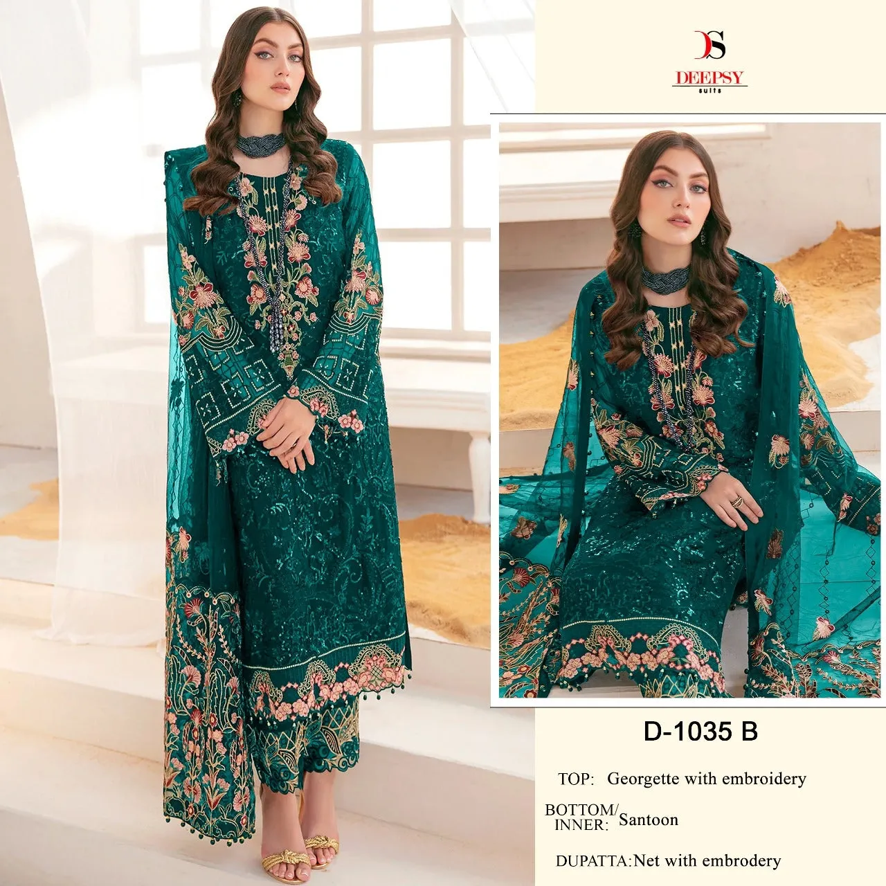 Deepsy Georgette With Embroidery Suit