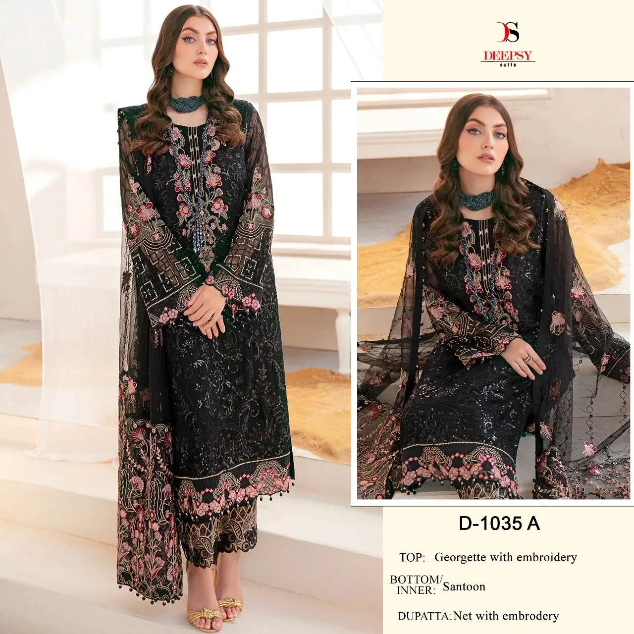 Deepsy Georgette With Embroidery Suit