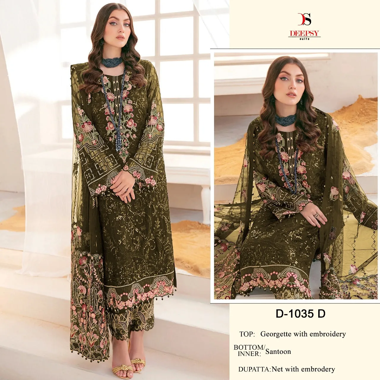 Deepsy Georgette With Embroidery Suit