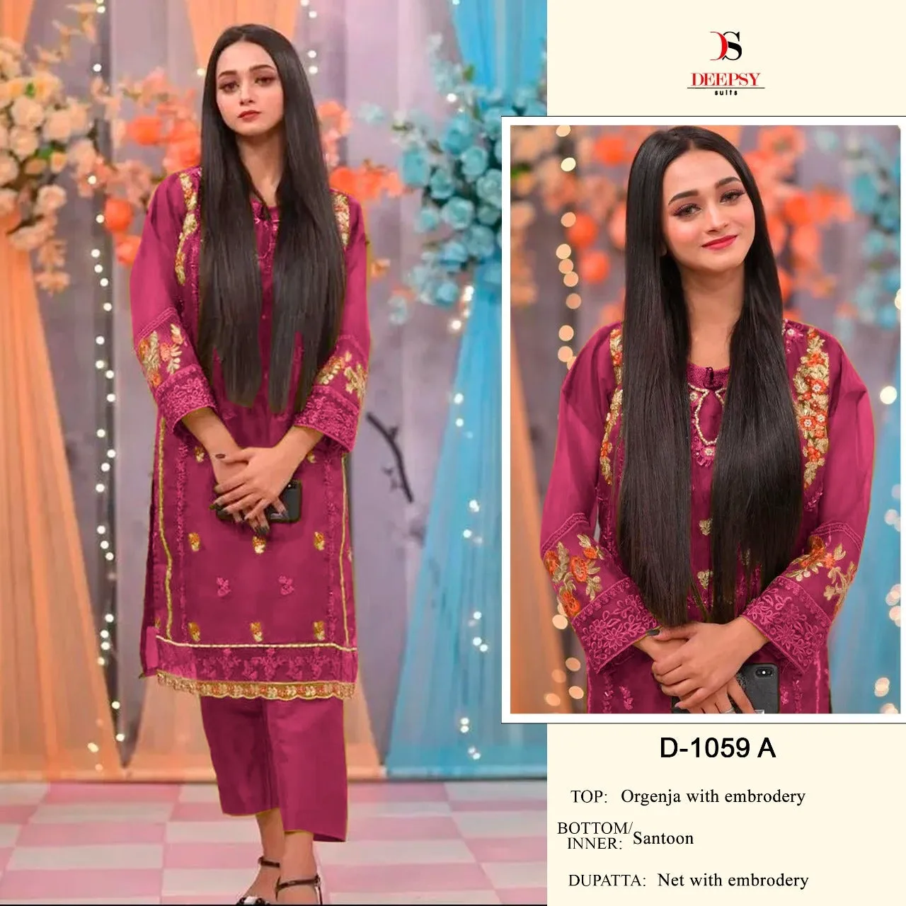 Deepsy Party Wear Embroidery Suit