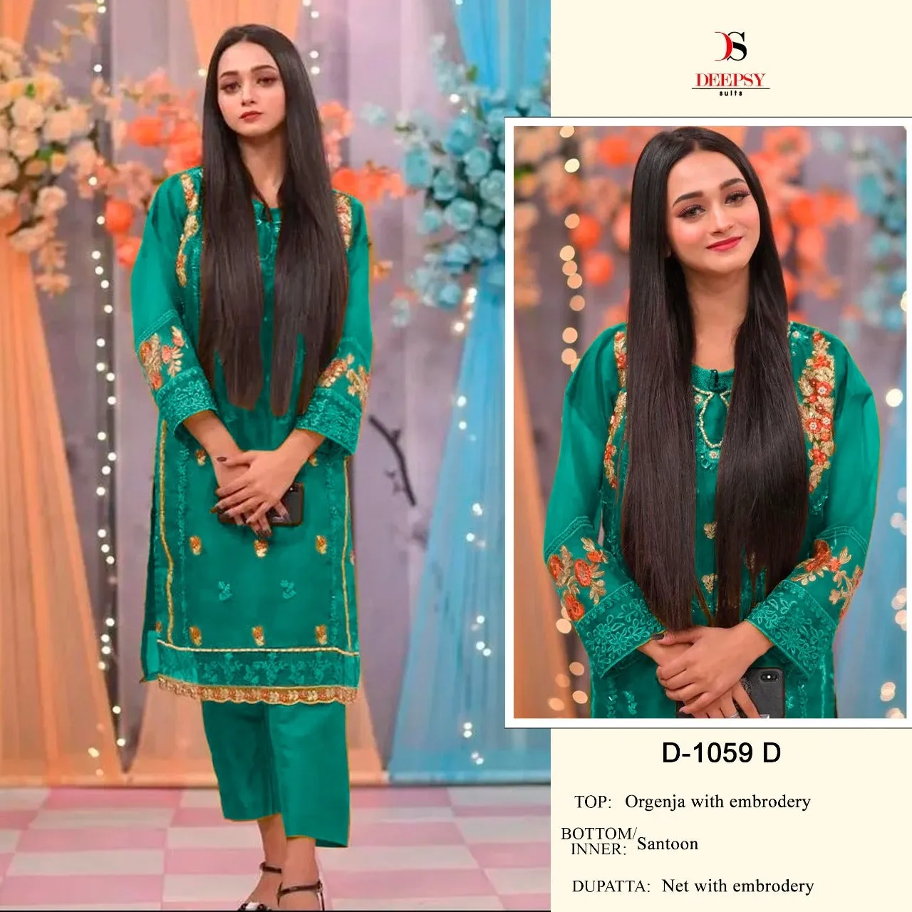 Deepsy Party Wear Embroidery Suit