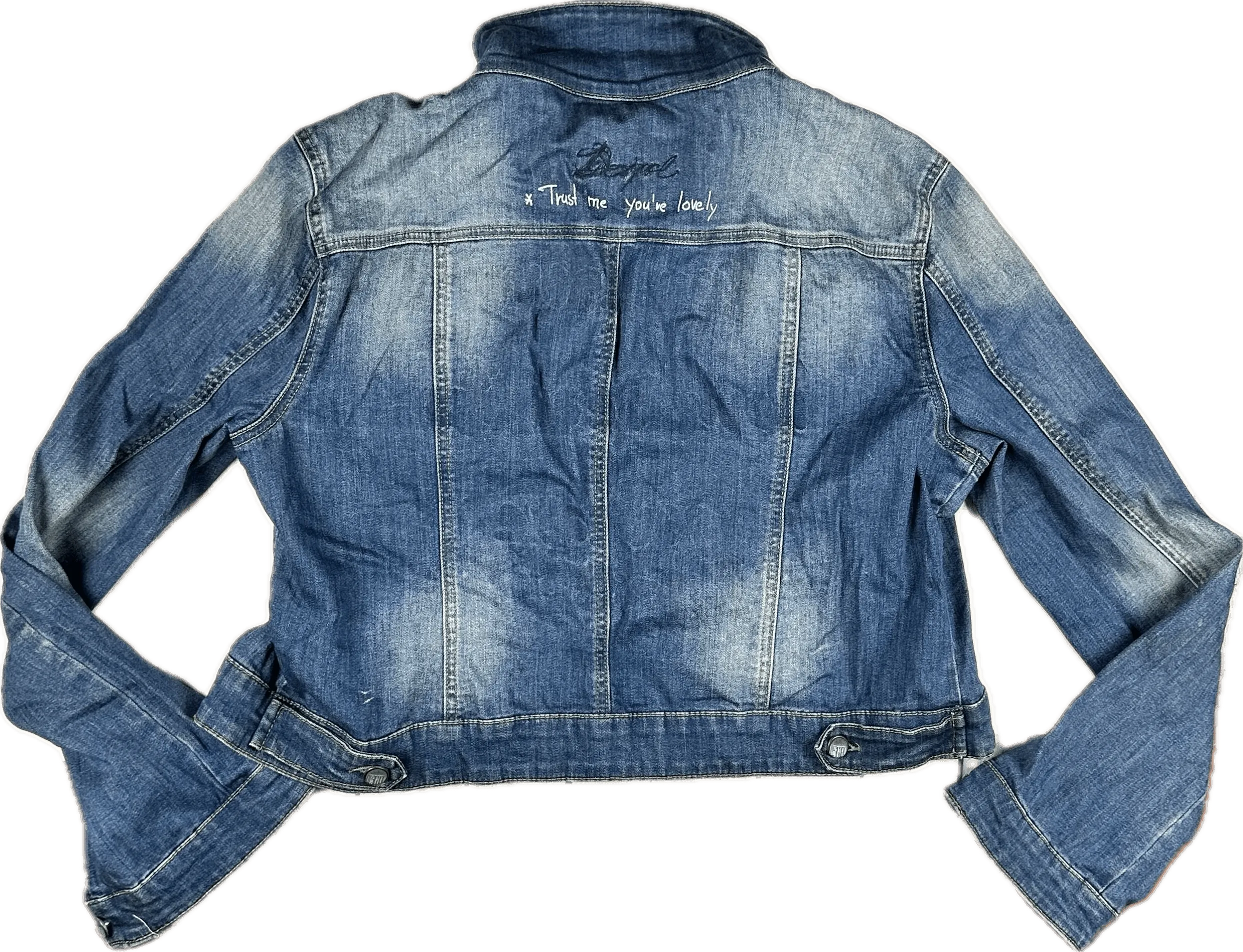 Desigual 'I hope you know' Denim Jean Jacket  - Size M