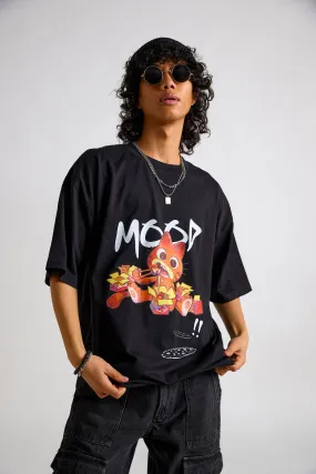 Garfield:Mood Printed Men's Oversized T-shirt