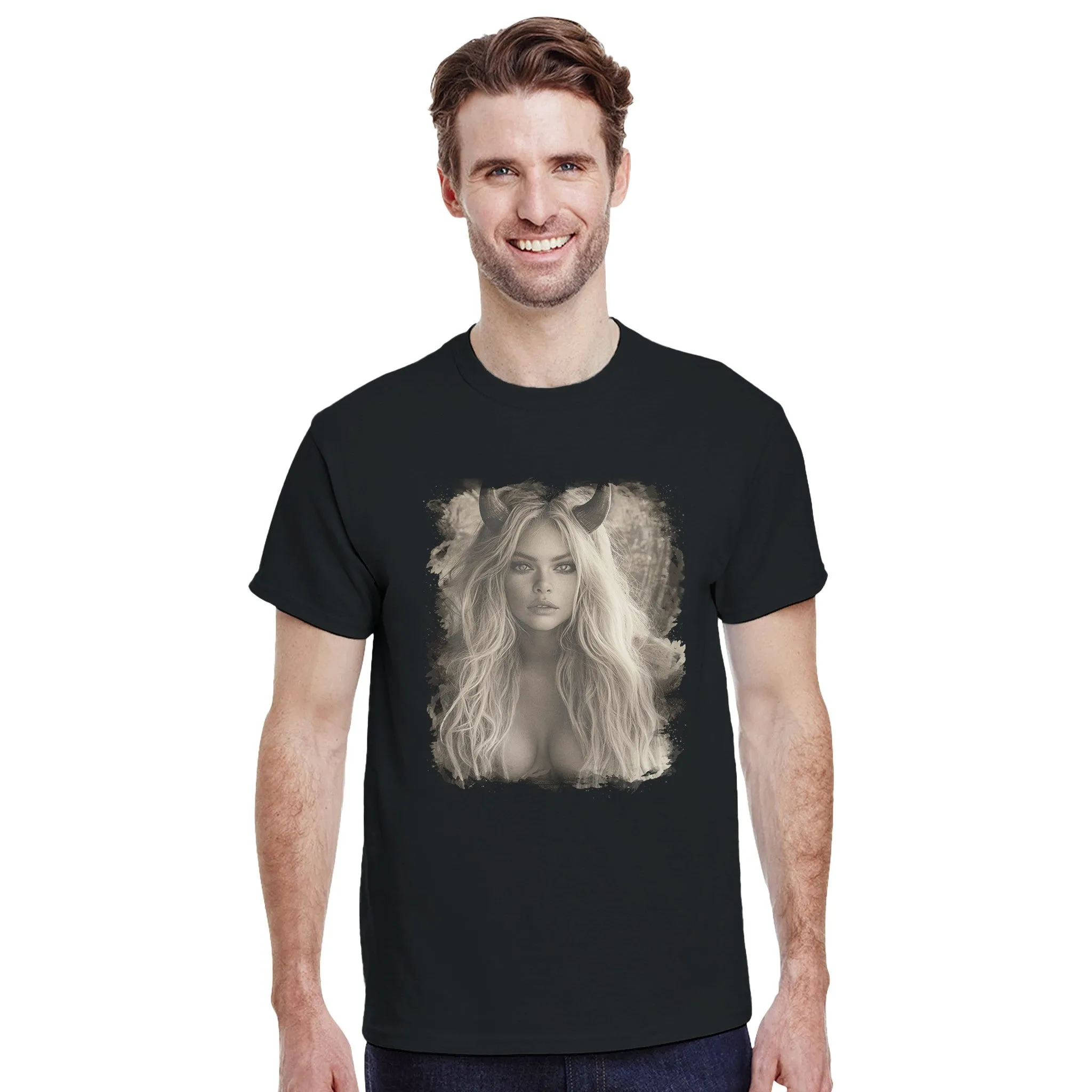 Heaven's Vixen – Blond – Schweres Unisex-T-Shirt mit Rundhalsausschnitt | Gildan® 5000