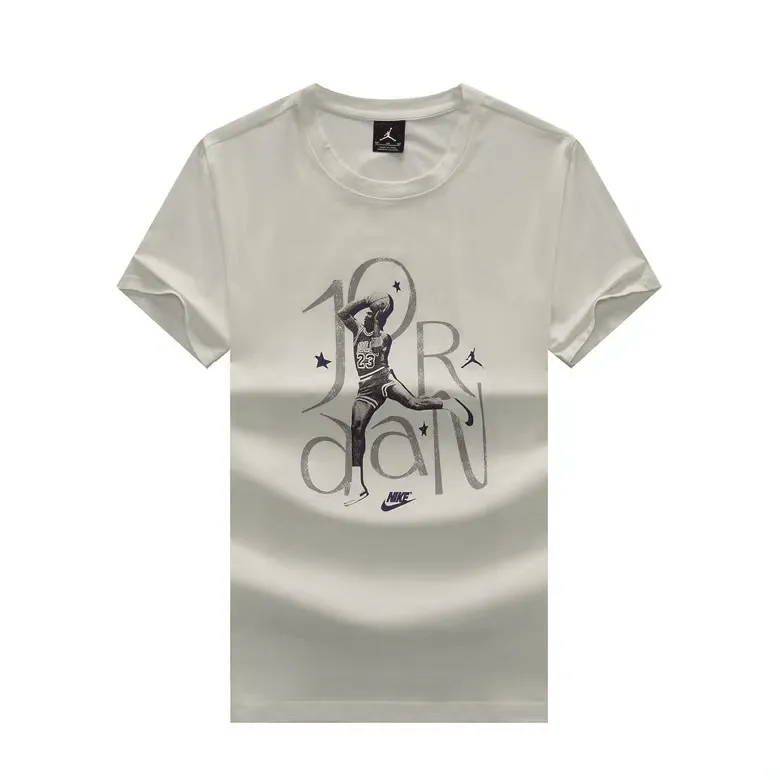 JD Basketball Jumpman 23 Bull Designed T-Shirt- White