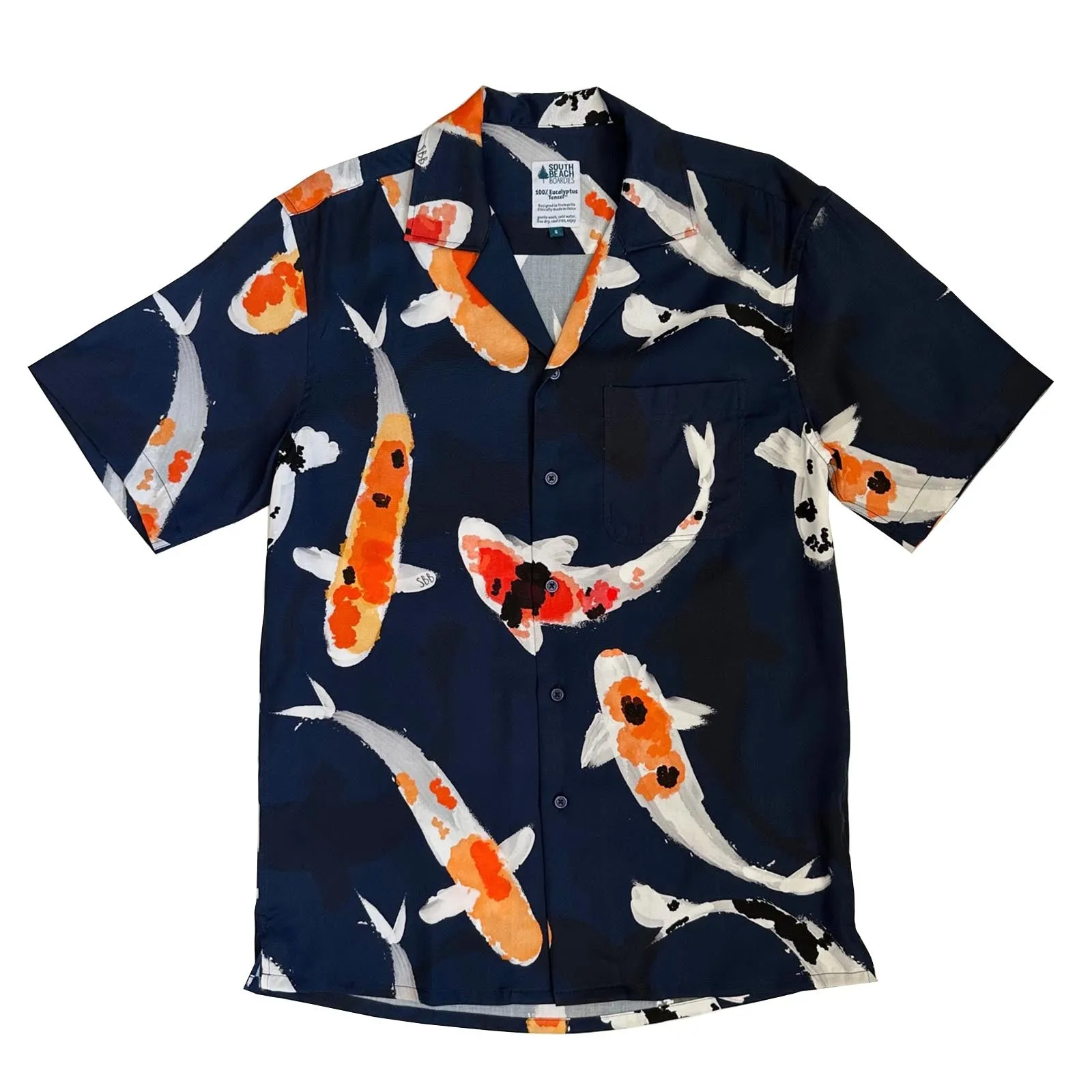 Men's Cubano Shirt: Feelin' Koi