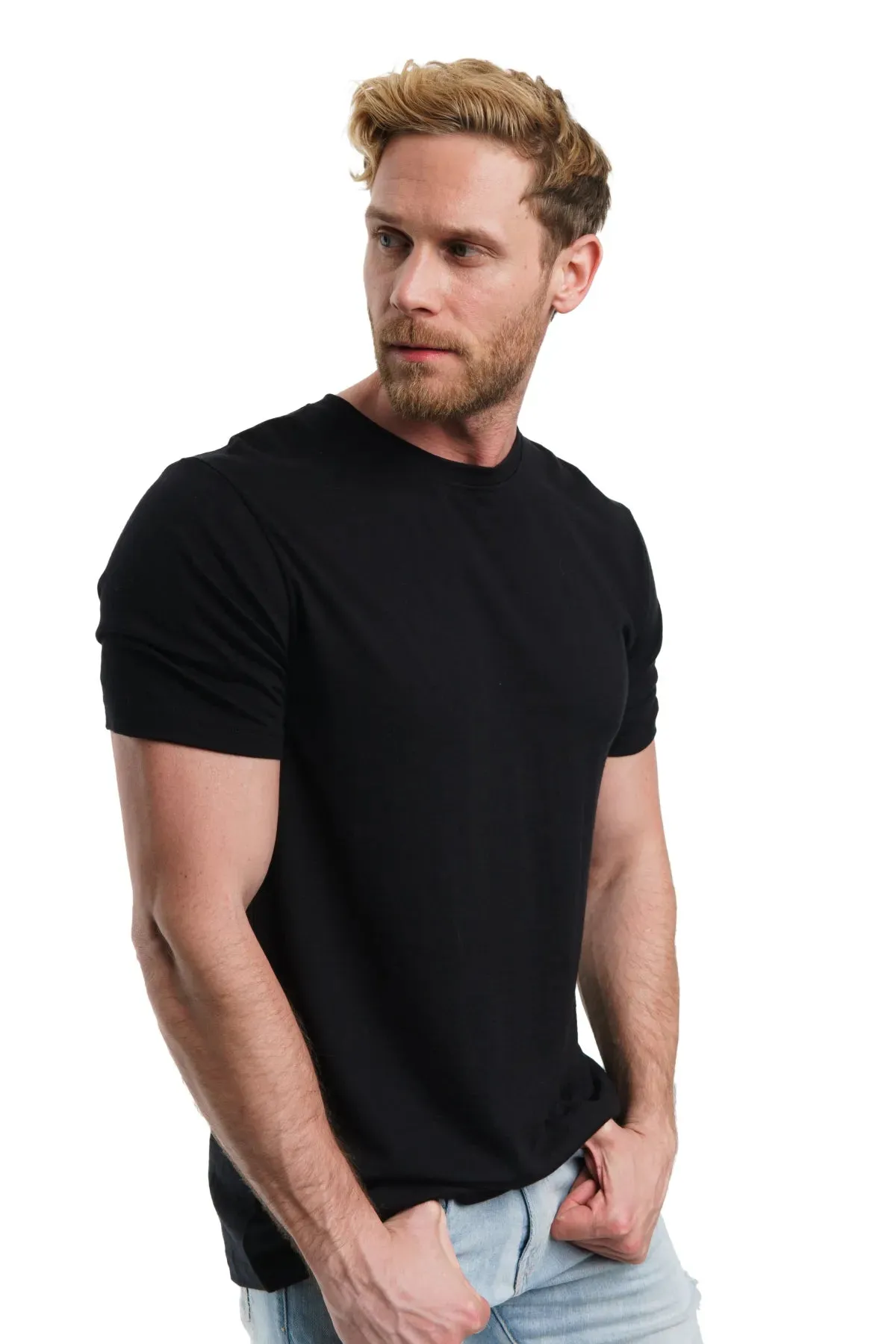 Men's Merino T-shirt 165 Black Ink ( socks)