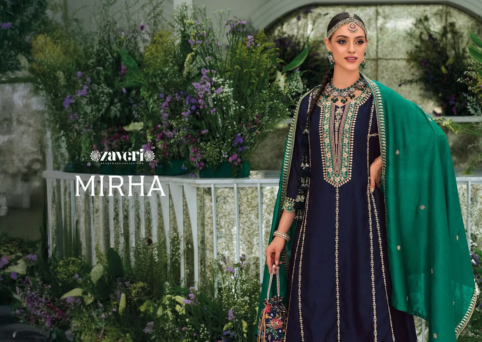 Mirha Zaveri 1227-1230 Series Latest Fancy Pakistani Readymade Salwar Kameez Dno.1228