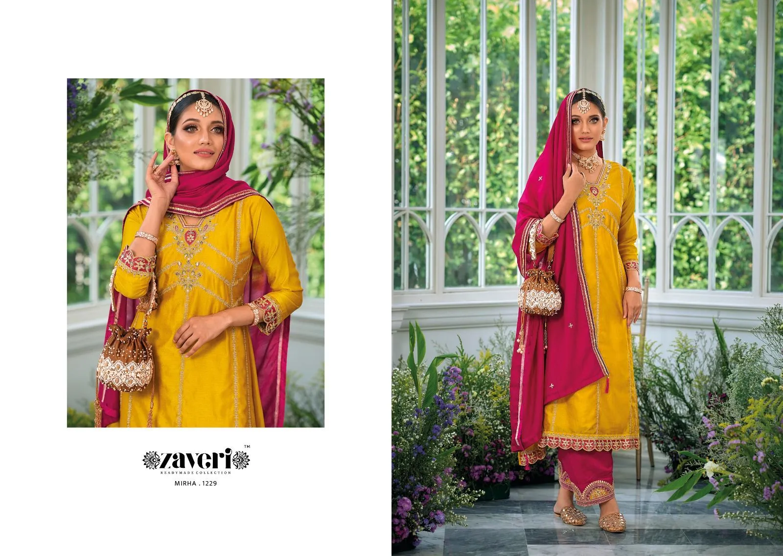 Mirha Zaveri 1227-1230 Series Latest Fancy Pakistani Readymade Salwar Kameez Dno.1229