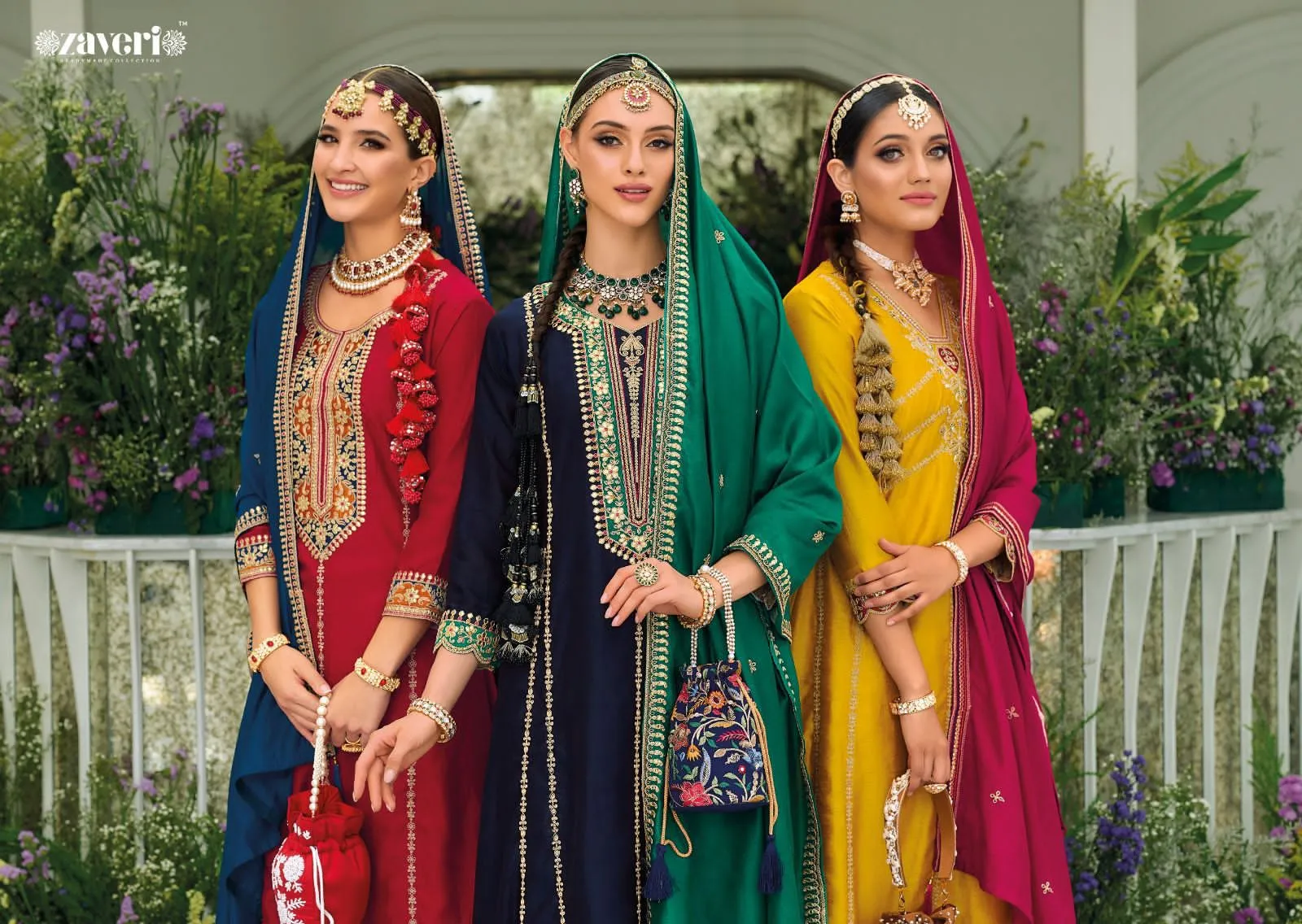 Mirha Zaveri 1227-1230 Series Latest Fancy Pakistani Readymade Salwar Kameez Dno.1229