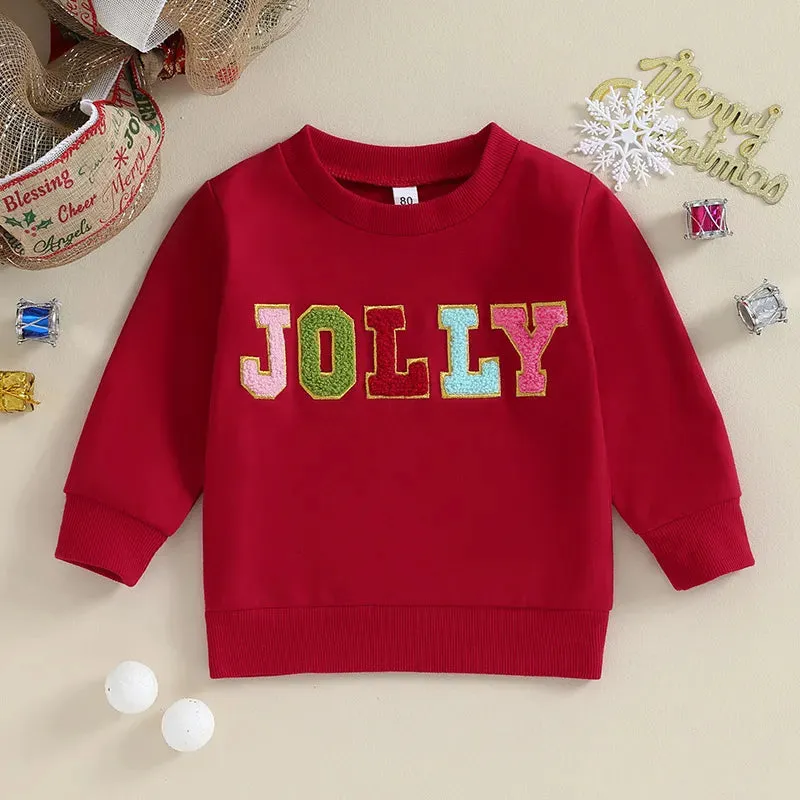 Red Jolly Sweatshirt or Onesie
