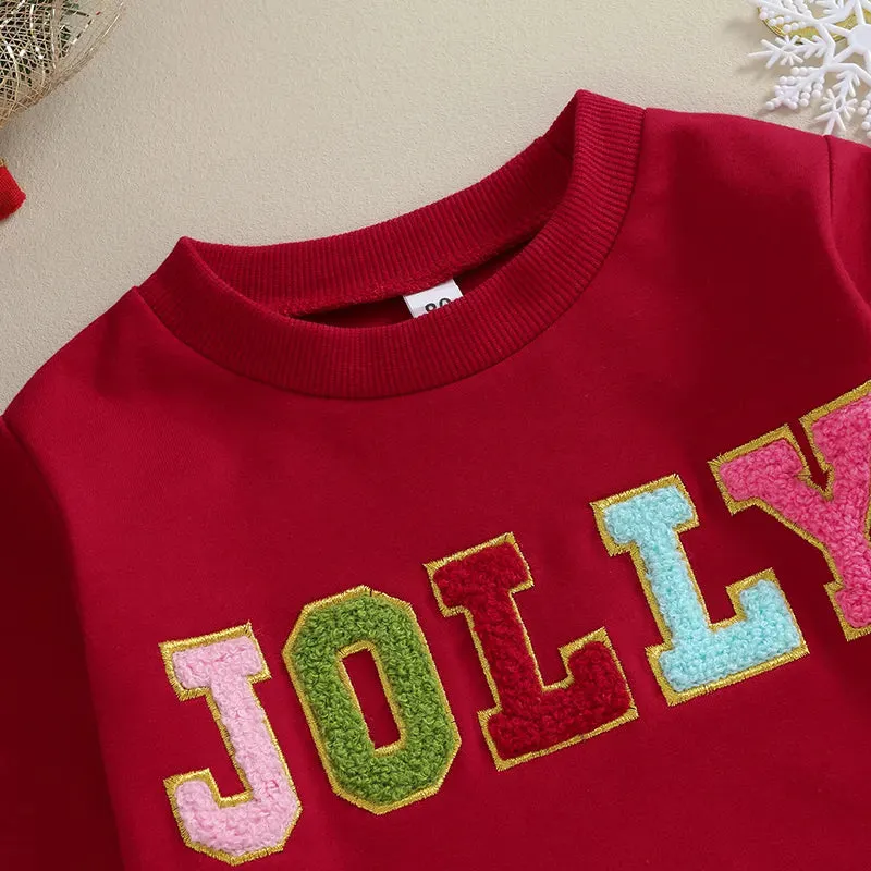 Red Jolly Sweatshirt or Onesie