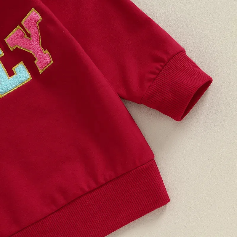 Red Jolly Sweatshirt or Onesie