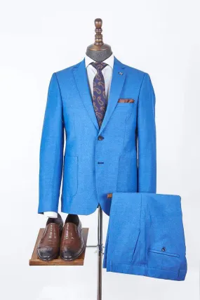 Sam Suit Blue Linen Suit