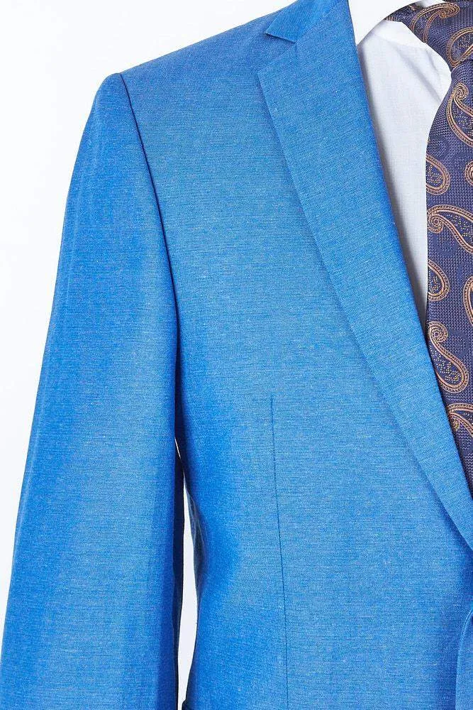 Sam Suit Blue Linen Suit