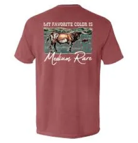 SHIELD REPUBLIC My Favorite Color is Medium Rare TSHIRT