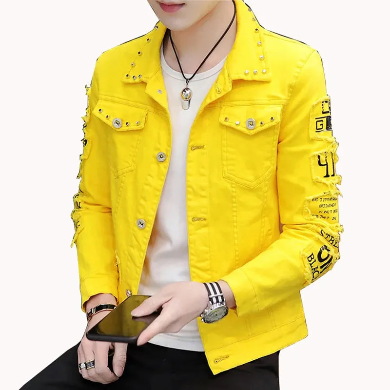 Spring And Autumn Jeans Coat Men's Korean-style Fashion Students Handsome Versatile Jacket MEN'S Wear Summer Men's Denim Jacket S2254900
