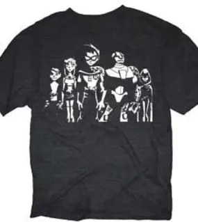 TEEN TITANS WHITE GROUP T-SHIRT