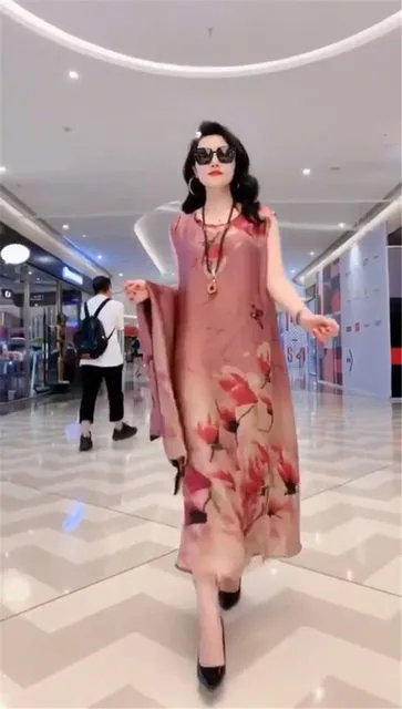 Women Fashion Casual Print Two-piece Suits    S013392