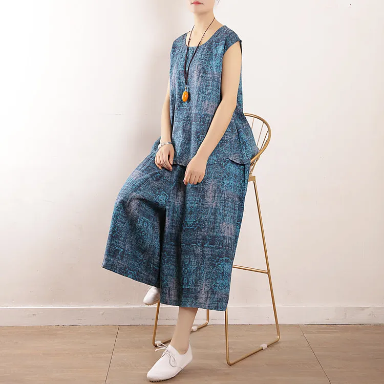 Women Summer Suits Loose Women Wide Legs ATM962328