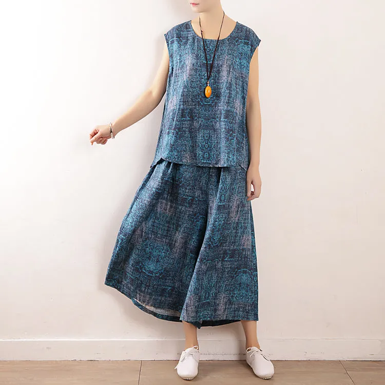 Women Summer Suits Loose Women Wide Legs ATM962328